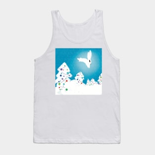 Christmas tree and rabbit Tank Top